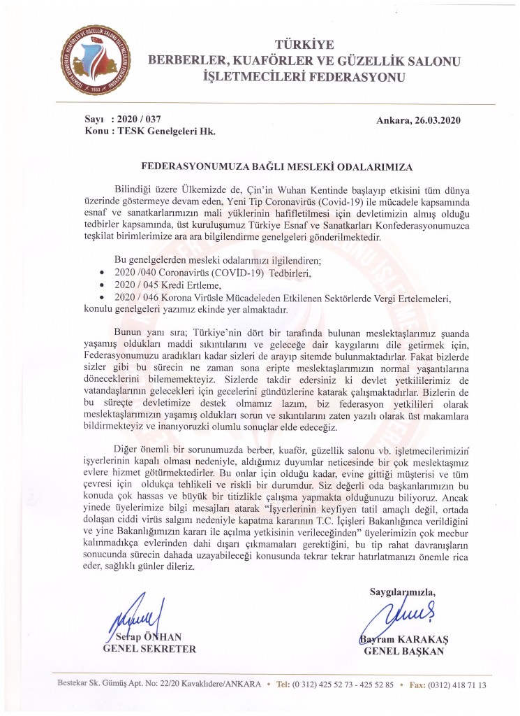 TESK GENELGELER 001-1